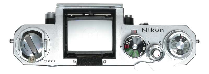 Nikon F body chrome SLR classic 35mm film camera with manual stunning