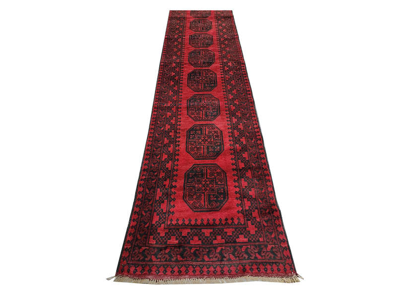 Beautiful Red Afghan Carpet - 589 x 80 CM