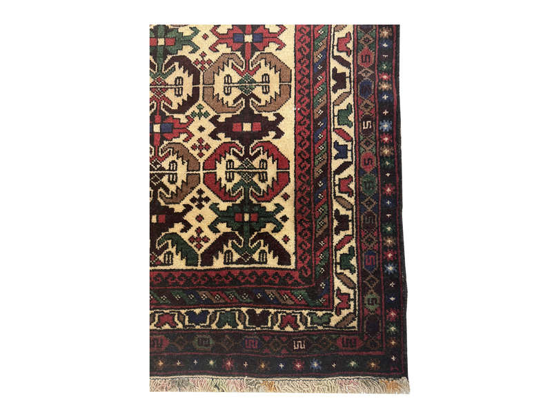 Beautiful Afghan Handmade Carpet - 140 x 89 CM