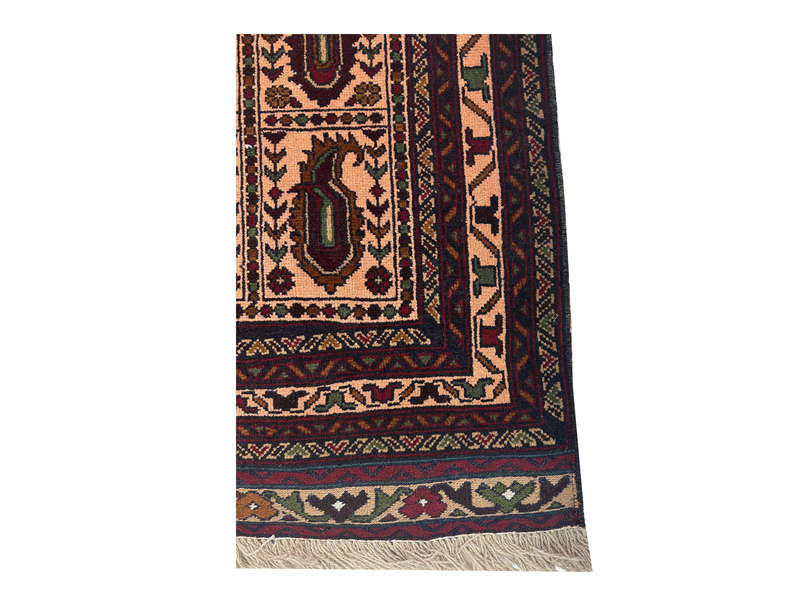 Stunning Afghan Handmade Carpet - 147 x 90 CM