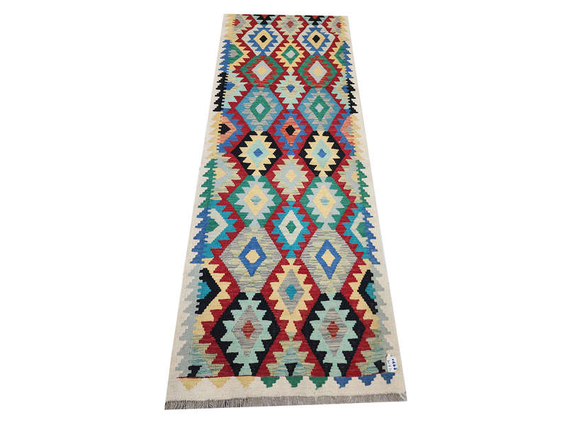Gorgeous Afghan Choubi Kilim Runner-  296 x 85 CM