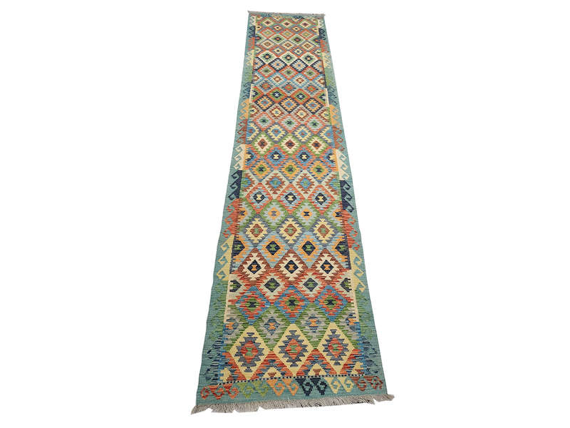 Beautiful Afghan Choubi Kilim Runner-  406 x 81 CM