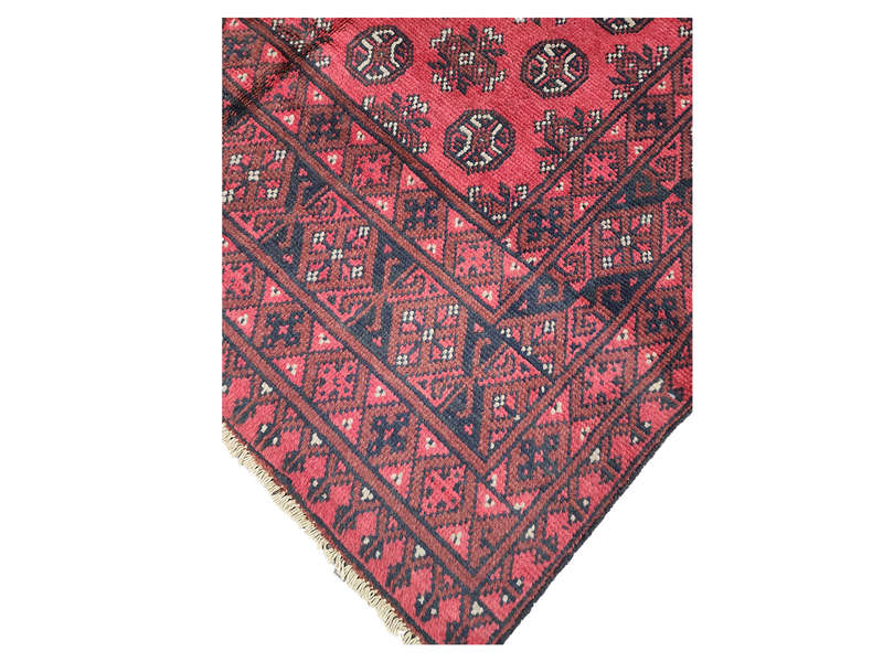 Beautiful Red Afghan Handmade Carpet - 191 x 150 CM
