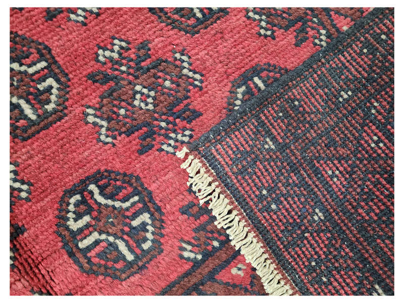 Beautiful Red Afghan Handmade Carpet - 191 x 150 CM