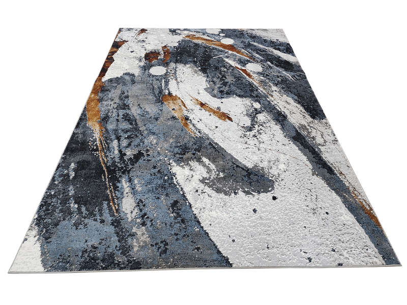 Living Room Navy Modern Carpet - 290 x 200 CM