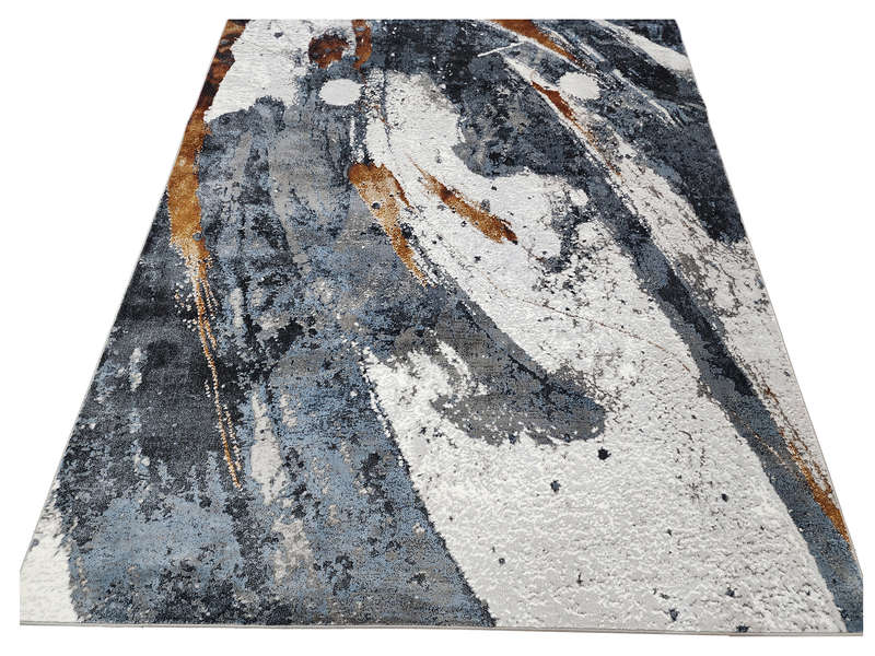 Living Room Navy Modern Carpet - 290 x 200 CM