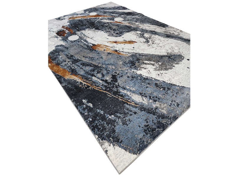 Living Room Navy Modern Carpet - 290 x 200 CM