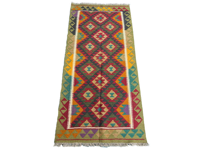 Beautiful Afghan Bedside Kilim - 204 x 100 CM