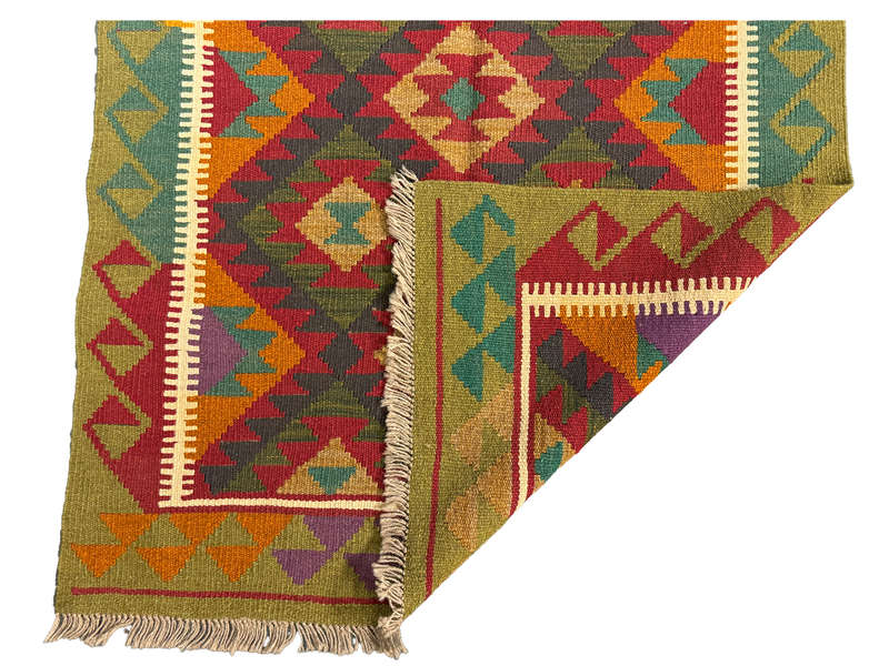 Beautiful Afghan Bedside Kilim - 204 x 100 CM