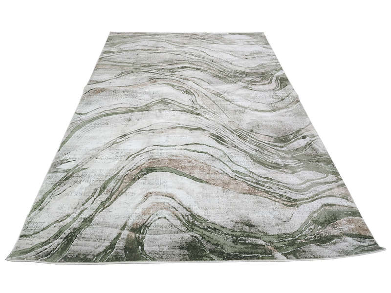 Turkish Green Machine Made Carpet - 290 x 200 CM