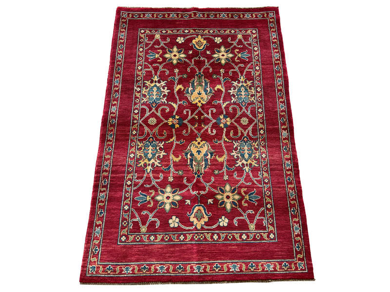Incredible Afghan Ariana Handmade Carpet 185 x 123 CM