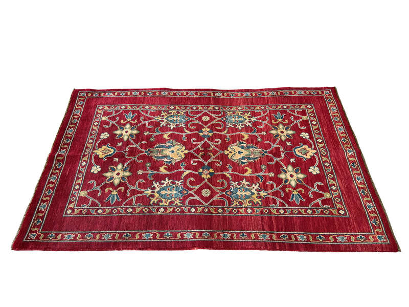Incredible Afghan Ariana Handmade Carpet 185 x 123 CM