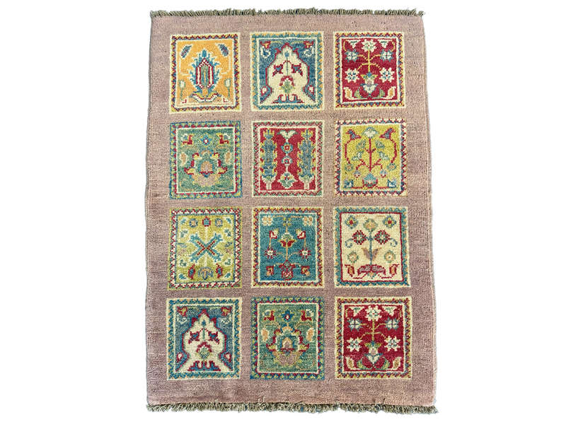 Beautiful Afghan Ariana Handmade Carpet 86 x 63 CM