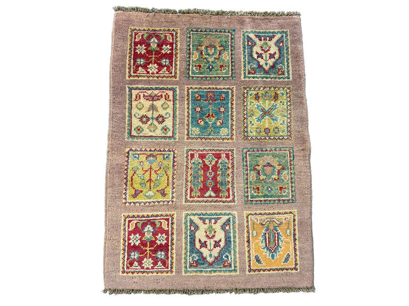 Beautiful Afghan Ariana Handmade Carpet 86 x 63 CM