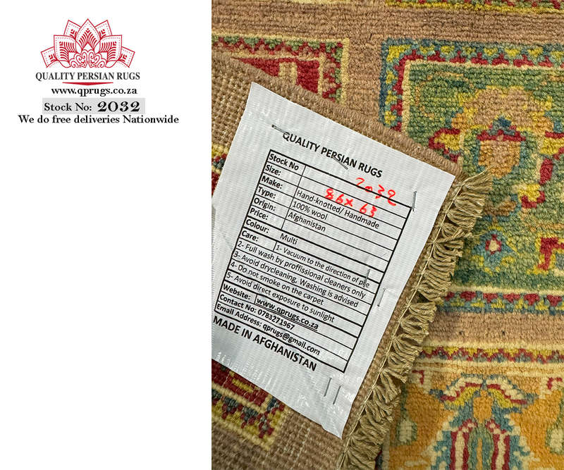 Beautiful Afghan Ariana Handmade Carpet 86 x 63 CM