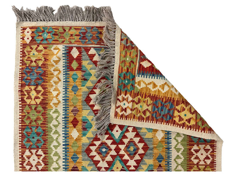 Beautiful Afghan Bedside Kilim - 158 x 100 CM