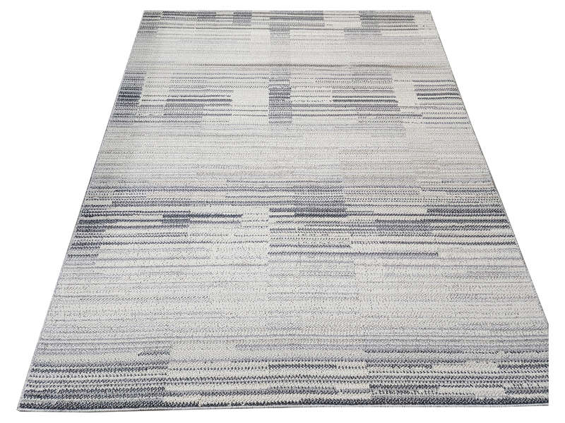 Grey-White Machine Made Carpet - 290 x 200 CM