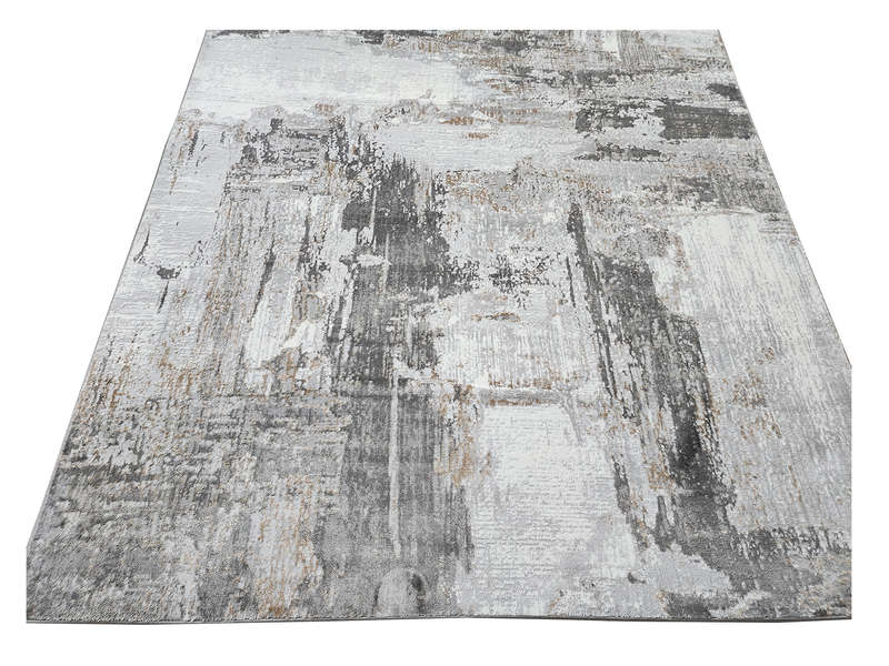 Modern Grey Machine Made Carpet - 290 x 200 CM