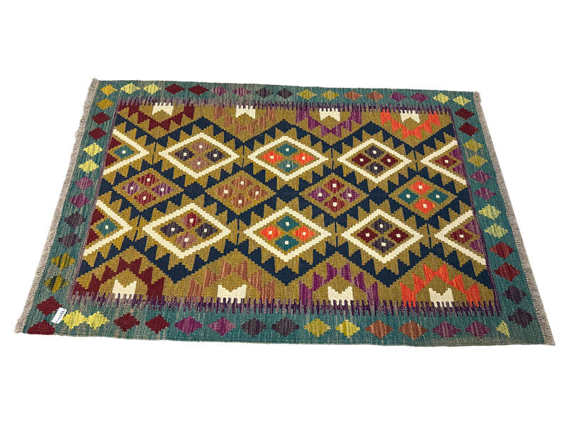 Stunning Afghan Handmade Kilim Rug- 142 x 99 CM