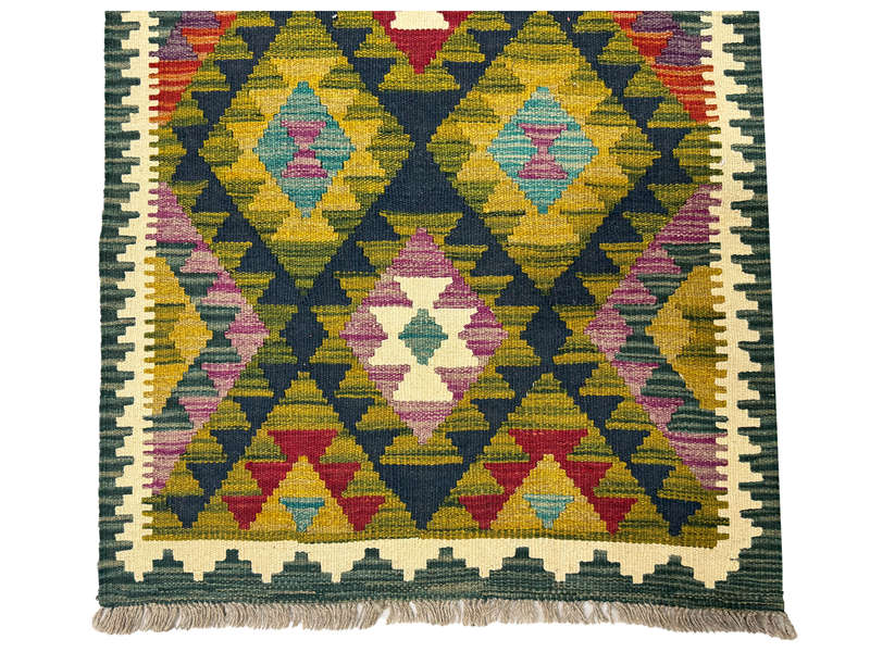 Stunning Afghan Maimana Kilim Runner - 282 x 79 CM