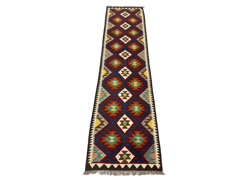 Gorgeous Afghan Kilim Runner - 296 x 78 CM