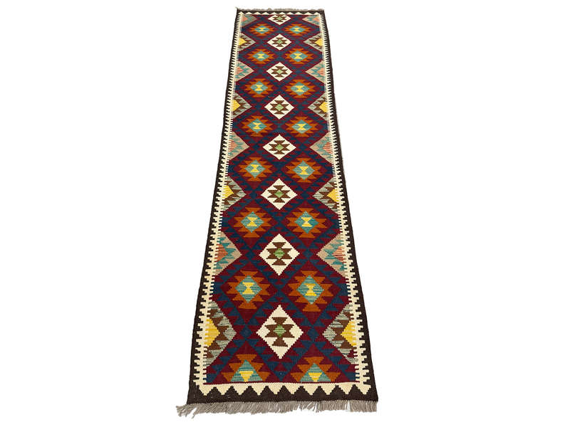 Gorgeous Afghan Kilim Runner - 296 x 78 CM