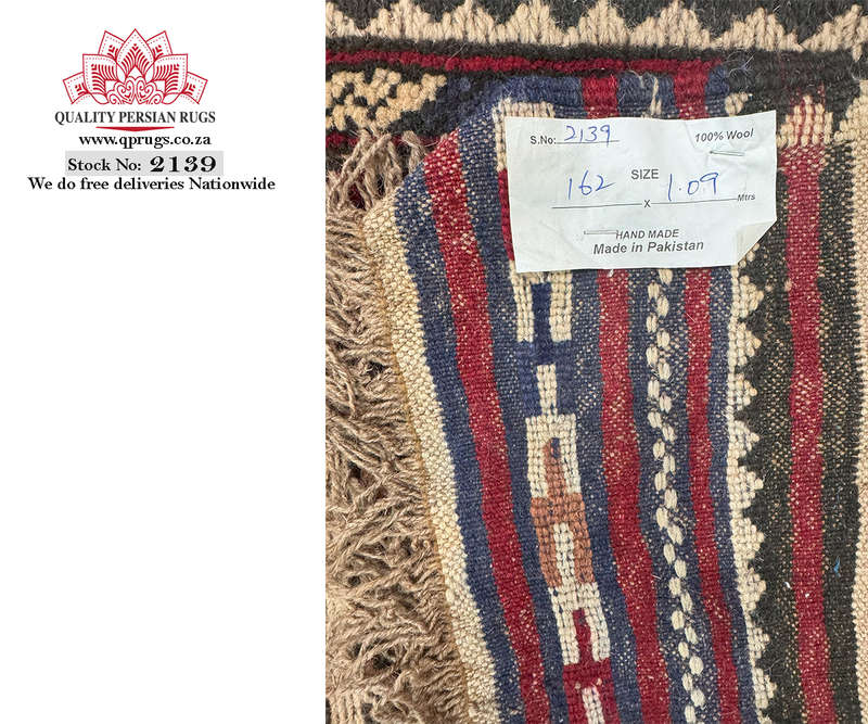  Beautiful Afghan Barjesta Handmade Carpet 162 x 109 CM