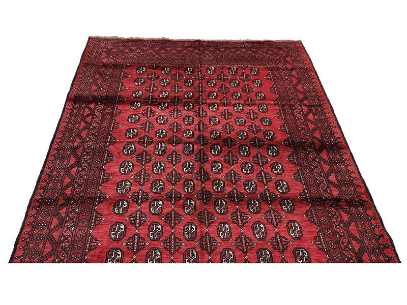 Gorgeous Red Afghan Handmade Carpet - 286 x 195 CM
