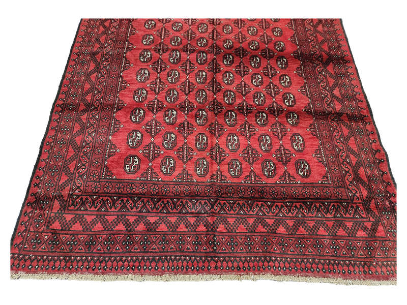 Gorgeous Red Afghan Handmade Carpet - 286 x 195 CM