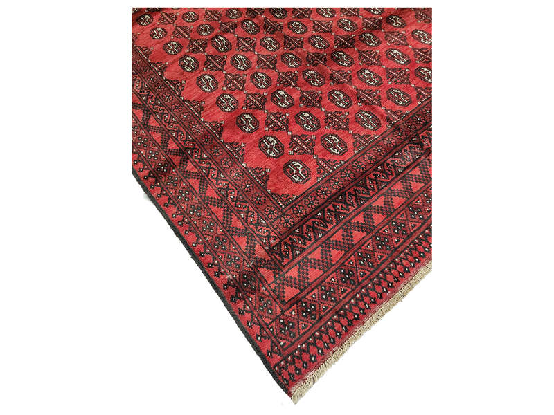 Gorgeous Red Afghan Handmade Carpet - 286 x 195 CM