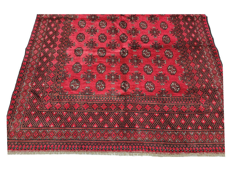 Gorgeous Red Afghan Handmade Carpet - 294 x 196 CM