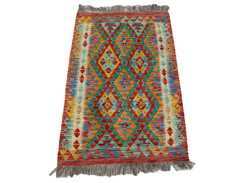 Stunning Afghan Handmade Choubi Kilim - 148 x 92 CM