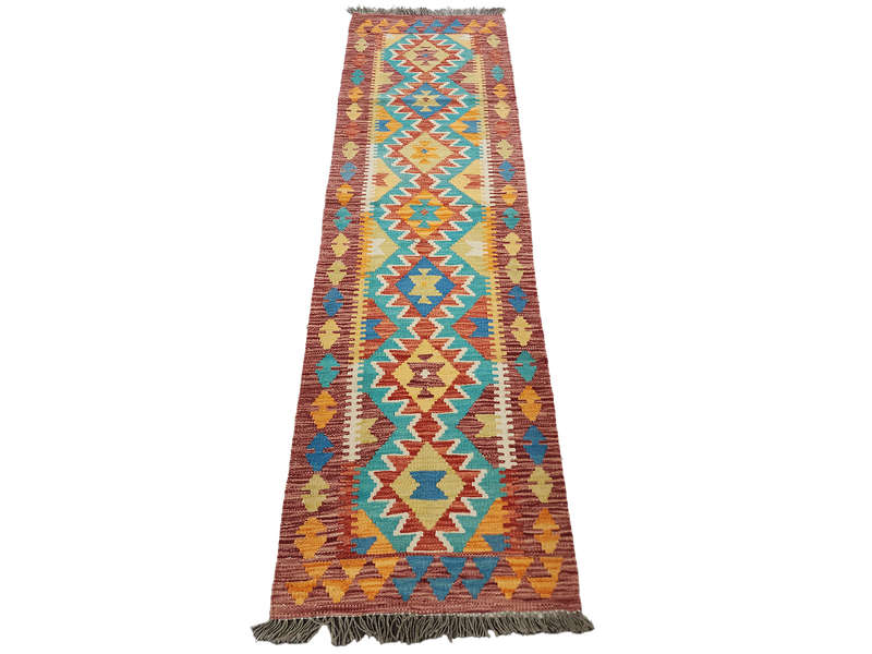 Gorgeous Afghan Choubi kilim Runner 197 x 61 CM