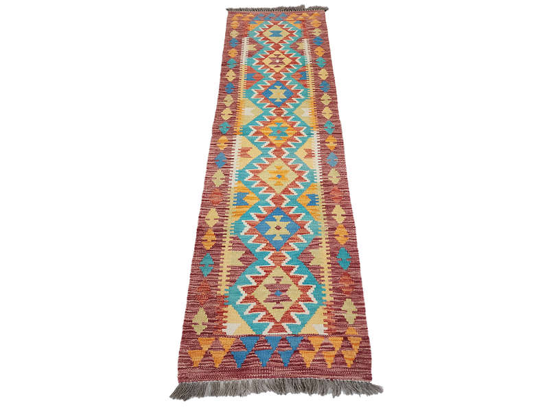 Gorgeous Afghan Choubi kilim Runner 197 x 61 CM