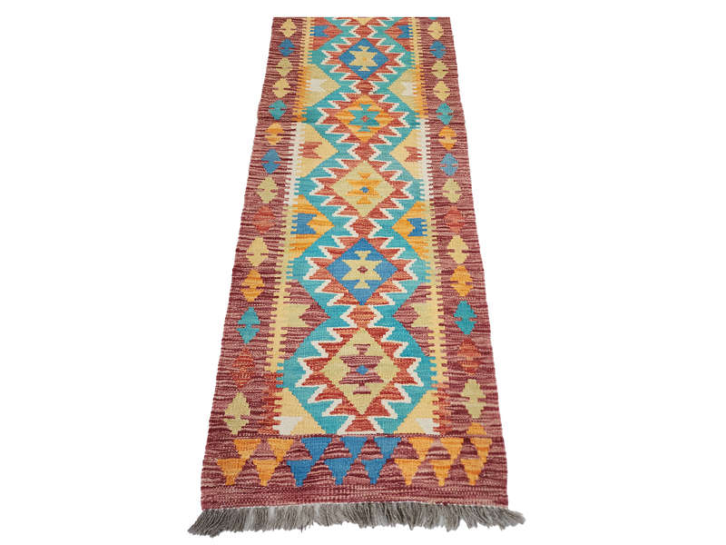 Gorgeous Afghan Choubi kilim Runner 197 x 61 CM