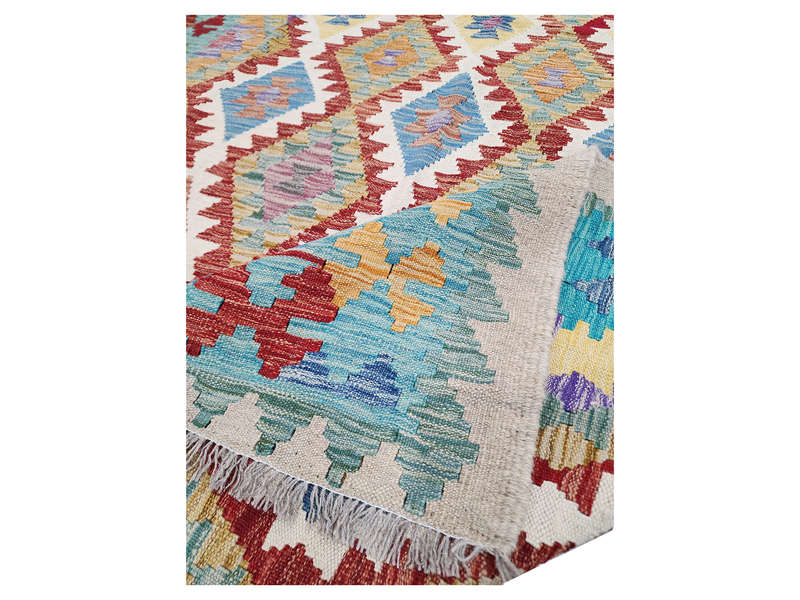 Gorgeous Afghan Handmade Choubi  Kilim 241 x 174 CM