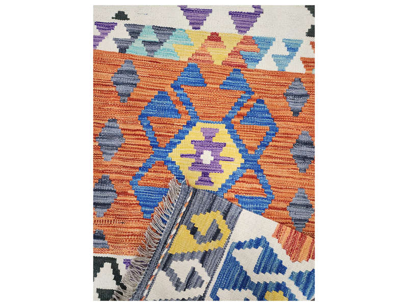 Unique Design Afghan Choubi kilim Runner 197 x 72 CM