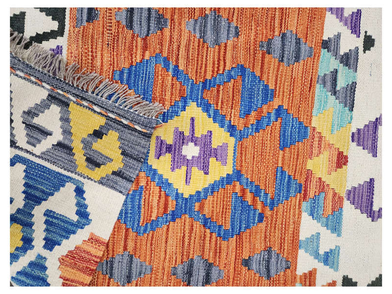 Unique Design Afghan Choubi kilim Runner 197 x 72 CM