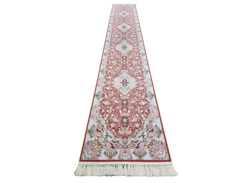Stunning Persian Gilan Machine Made Runner- 500 x 80 CM