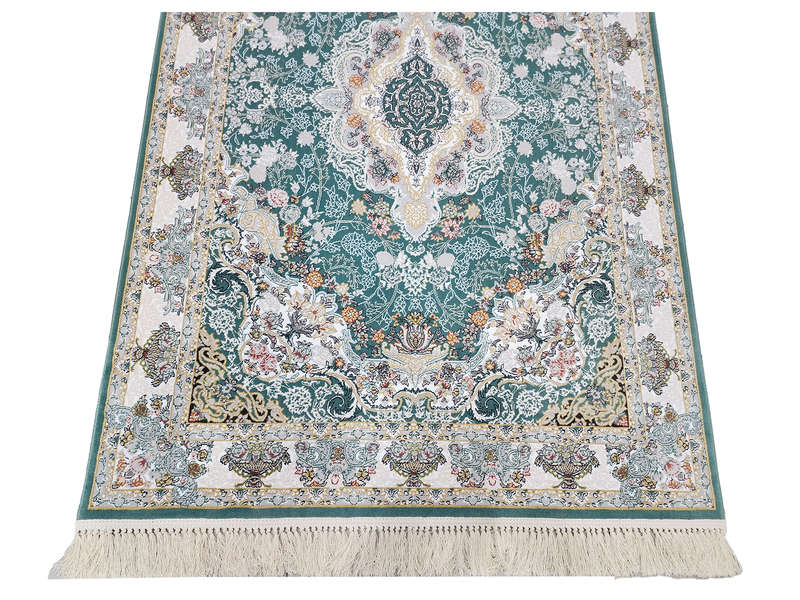 Persian Green Machine Made Carpet-180 x 120 CM