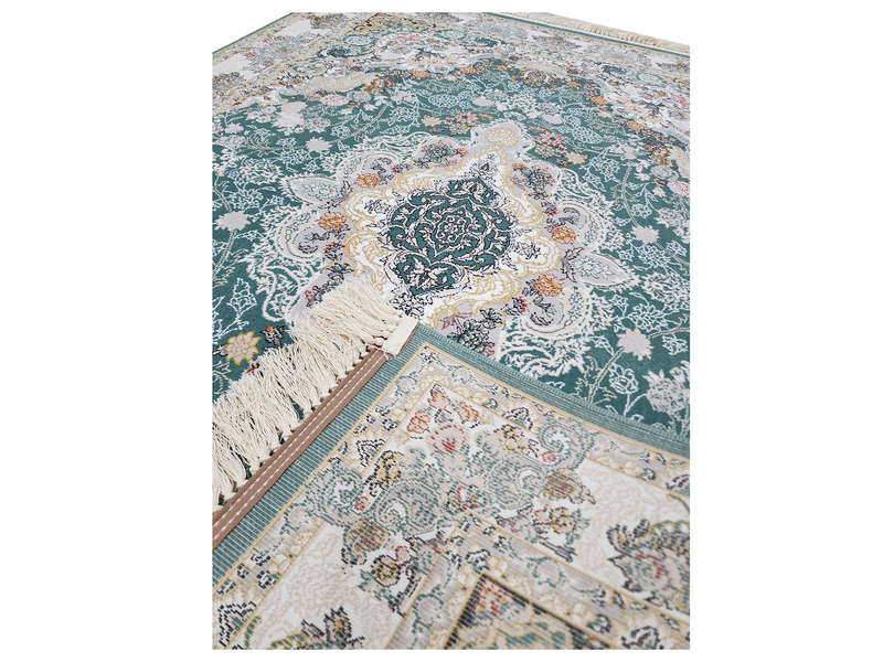 Persian Green Machine Made Carpet-180 x 120 CM