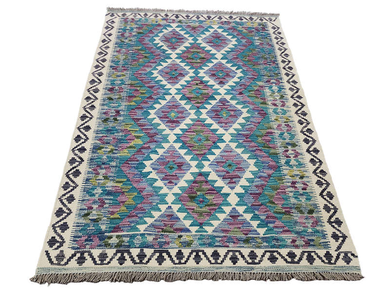 Turqoise Afghan Choubi kilim 175 x 122 CM