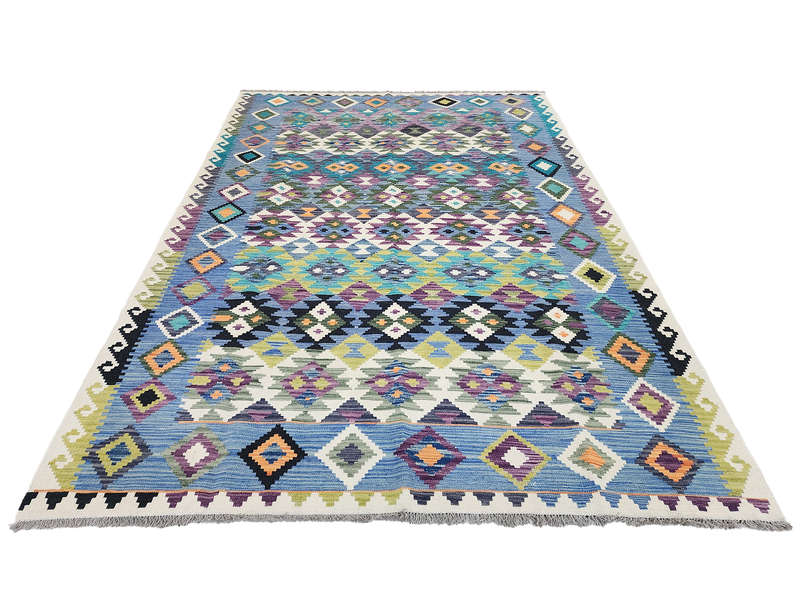 Afghan Choubi Rare Color Kilim 296 X 205 CM