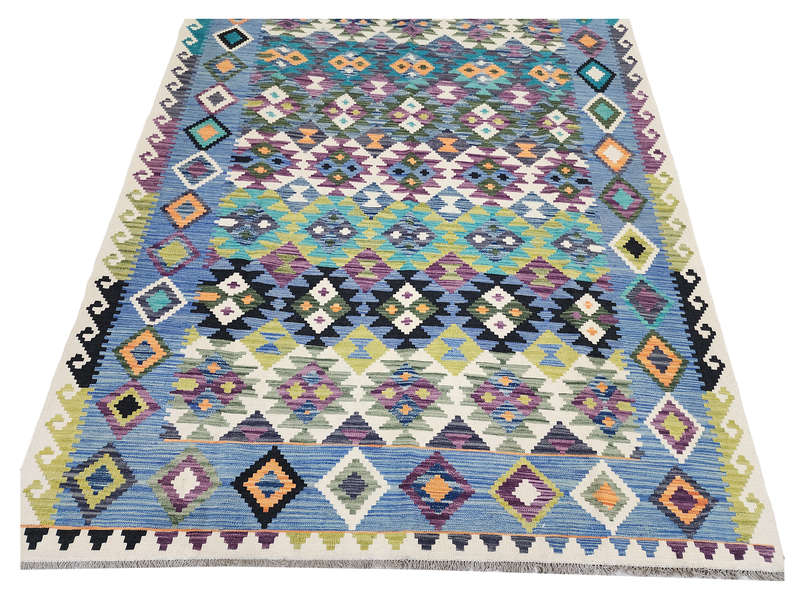 Afghan Choubi Rare Color Kilim 296 X 205 CM