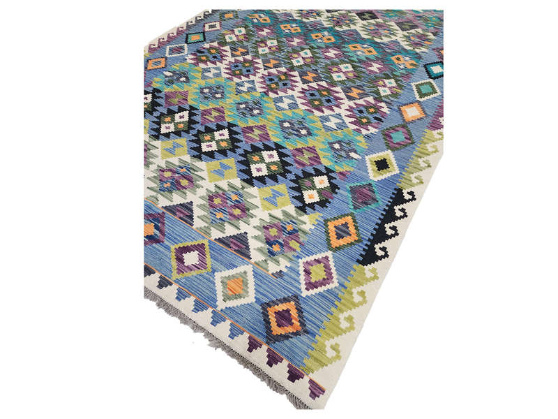 Afghan Choubi Rare Color Kilim 296 X 205 CM