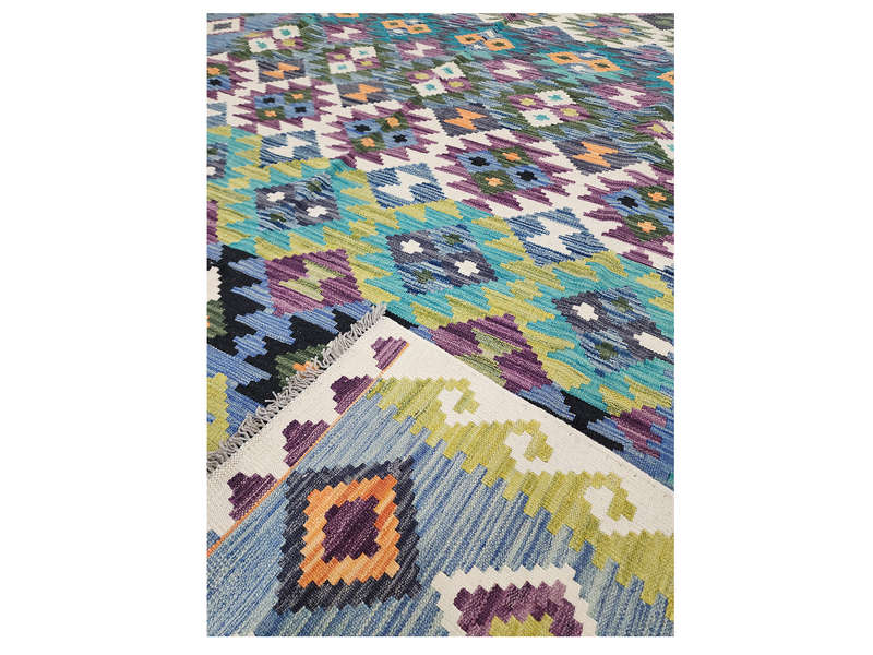 Afghan Choubi Rare Color Kilim 296 X 205 CM