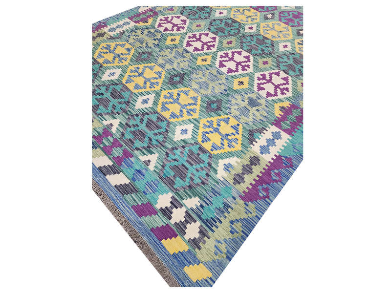 Stunning Afghan Handmade Choubi  Kilim 241 x 178 CM