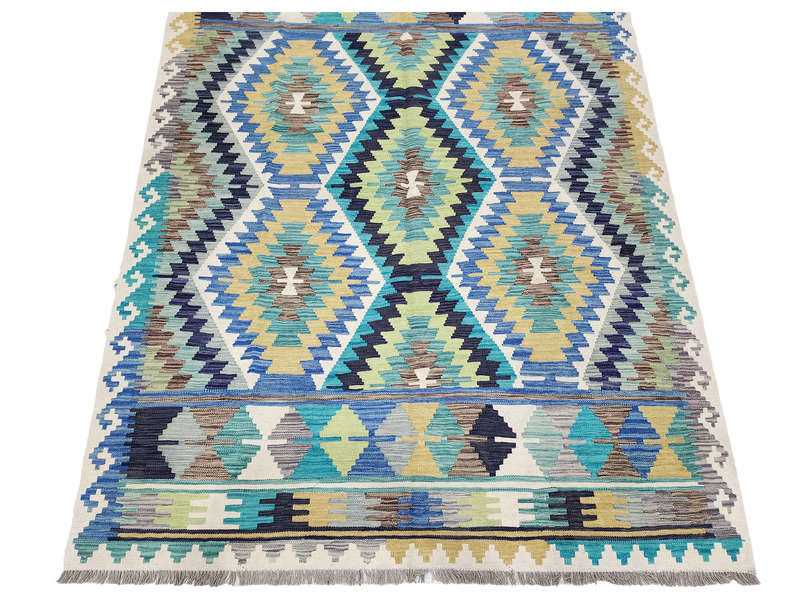 Gorgeous Afghan Handmade Choubi  Kilim 239 x 180 CM