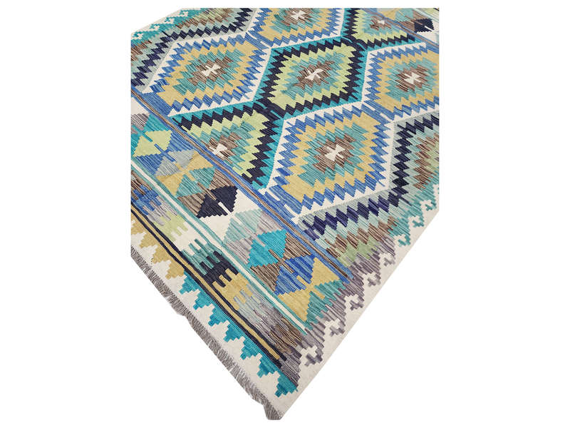 Gorgeous Afghan Handmade Choubi  Kilim 239 x 180 CM