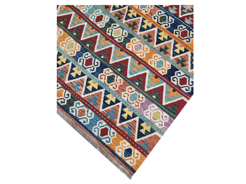 Gorgeous Afghan Handmade Choubi  Kilim 240 x 183 CM